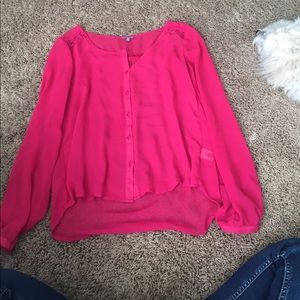 Pink blouse